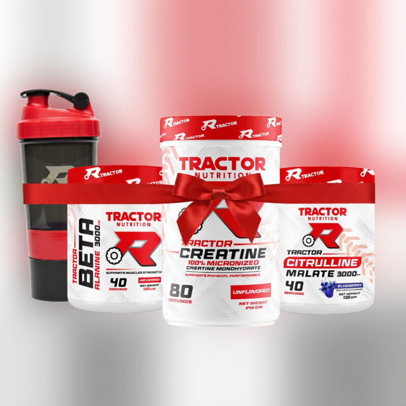 Tractor Creatine 80 serv + Citrulline Malate 3000 + Beta Alanine 3000 + shaker