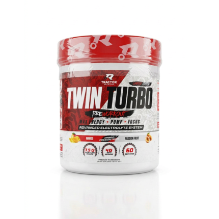 Tractor Twin Turbo Pre-Workout – Mango Passion Fruit – 60 Servings